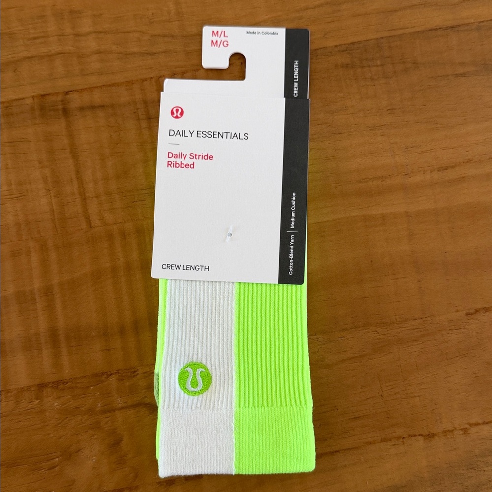 Lululemon Athletica Daily Stride Ribbed Crew Socks